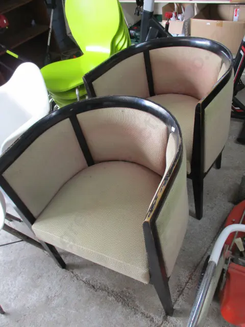 Pr Mid Century Tub Chairs Image 1++