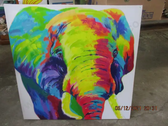 Large Oil Elephant Image 1++