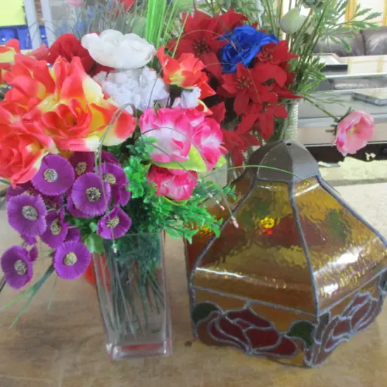 Faux Flowers and Af Shade