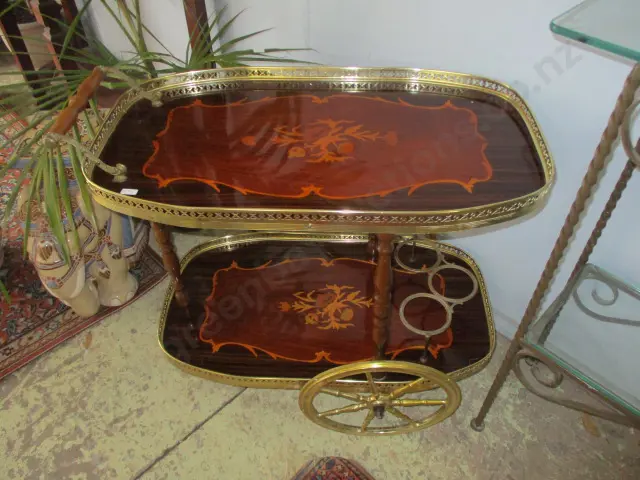 Inlaid Drinks Trolley Image 1++