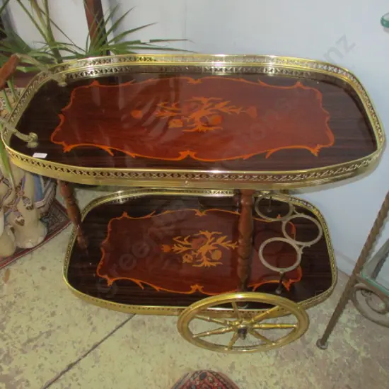 Inlaid Drinks Trolley