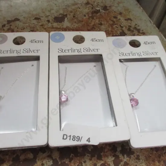 3 Silver Necklaces