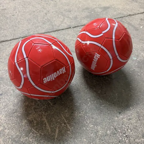 FOOTBALLS 2X (SOCCER) BRANDED HALVOLINE