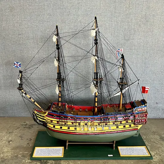 MODEL OF THE H.M.S NASEBY SHIP
