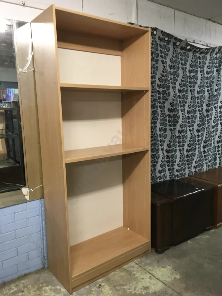 WOOD BOOKCASE WITH ADJUSTABLE SHELVING Image 1++