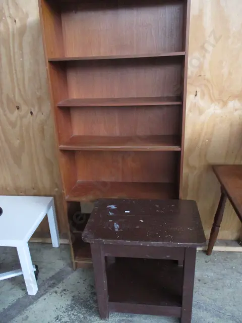 Table and Bookshelf Image 1++