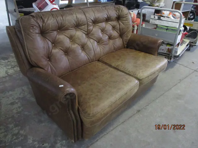 Leather 2 Seater Couch Image 1++