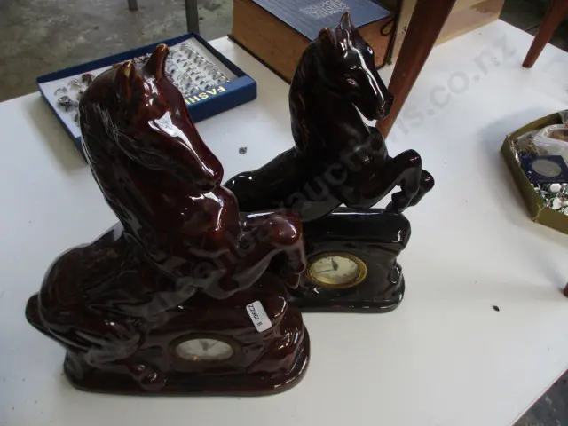 2 Horse Clocks Image 1++