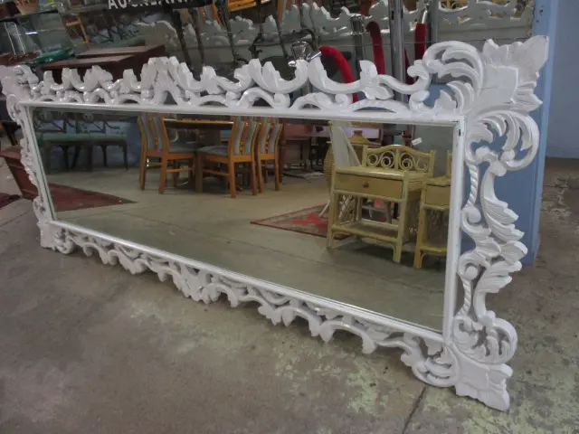 Large White Painted Mirror Image 1++