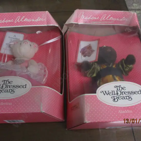 2  Madam Alexander Teddy Bears