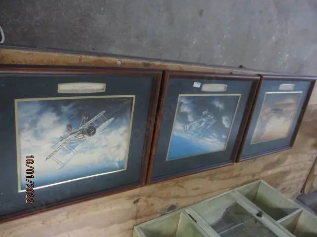 3 Vintage Aeroplane Prints Image 1++