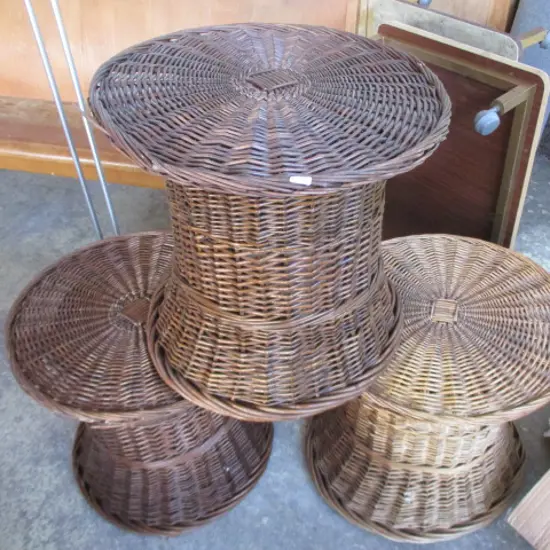3 Cane Tables