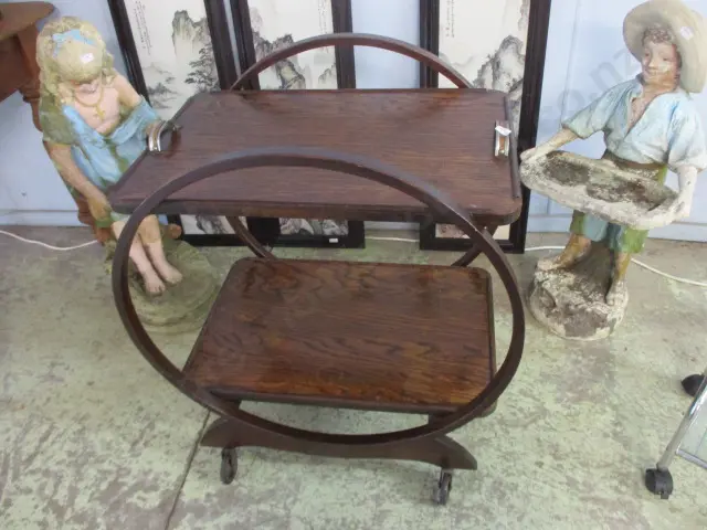 Oak Tea Wagon Image 1++