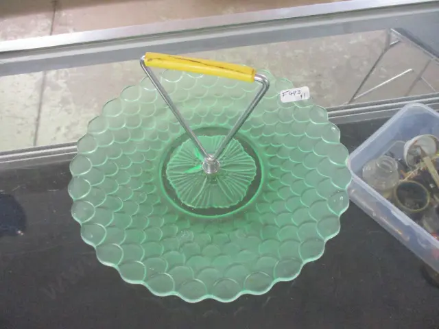 Uranium Glass Plate (crack) Image 1++