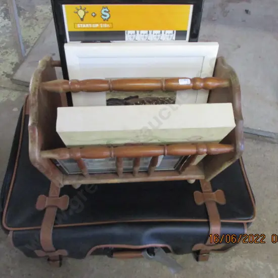 Luggage MagRack and Contents