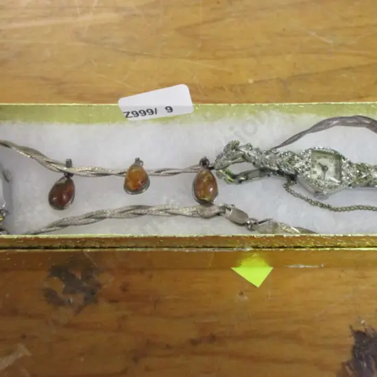 Watches and Silver Amber Necklace