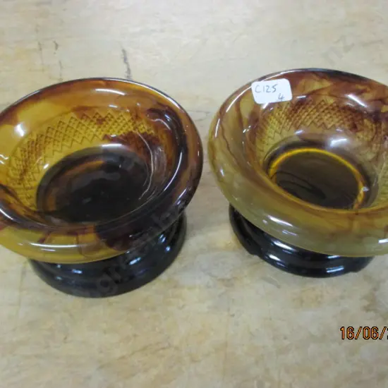 2 Depression Glass Bowls