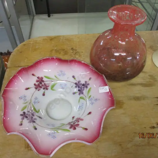 Glass Vase and Bowl