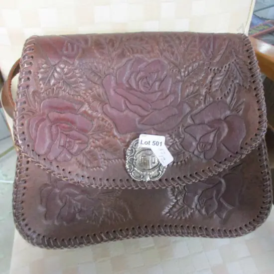 Tooled Leather Bag