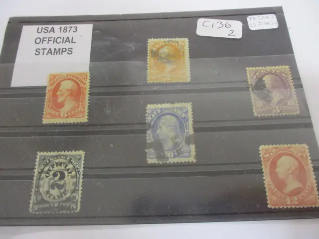 USA 1873 Official Stamps Image 1++