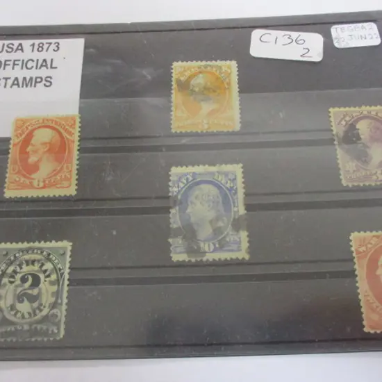 USA 1873 Official Stamps
