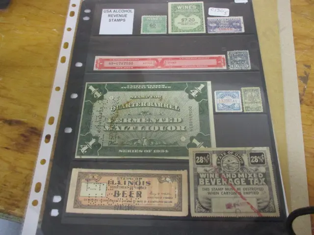 Us Alcohol Stamps Image 1++