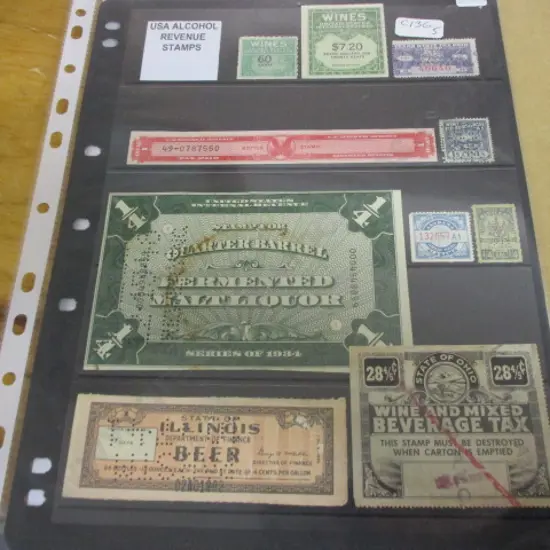 Us Alcohol Stamps