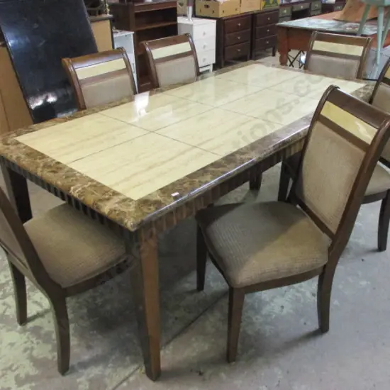 Large Dining Table and 6 Chairs