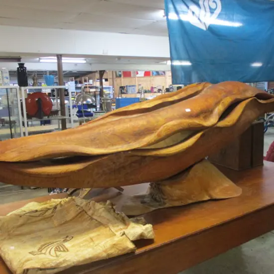 Wood Sculpture "Seed Pod"