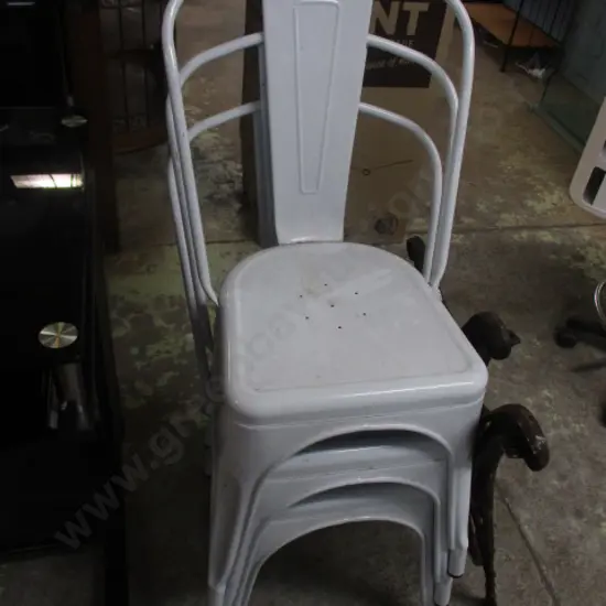3 Metal Chairs