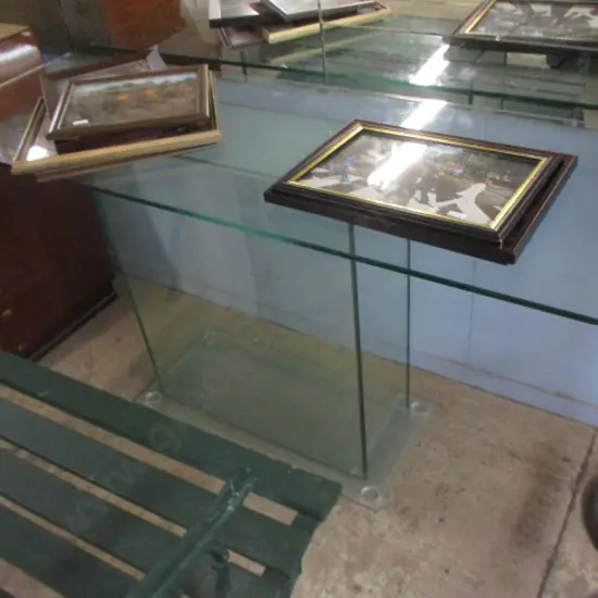 Glass Consol Table