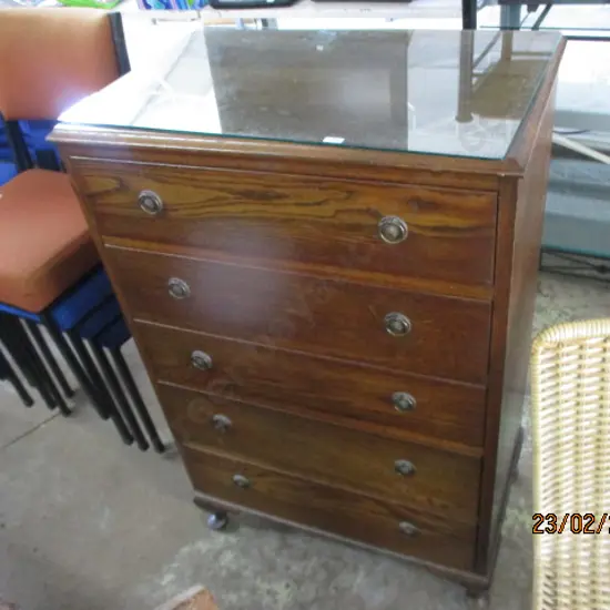 Oak Tallboy