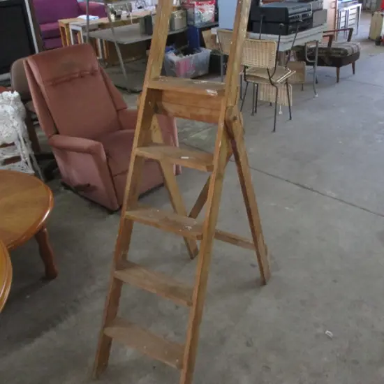 Wooden ladder