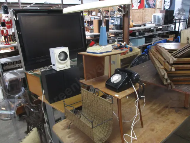 Lamp, Phone, Rack and Stand Image 1++