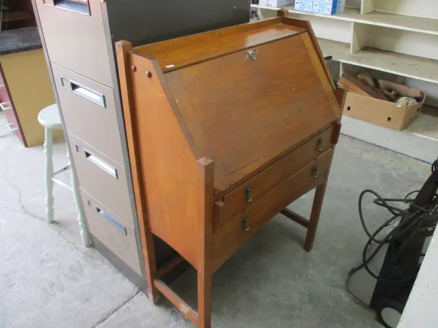 Rimu Drop Front Bureau Image 1++