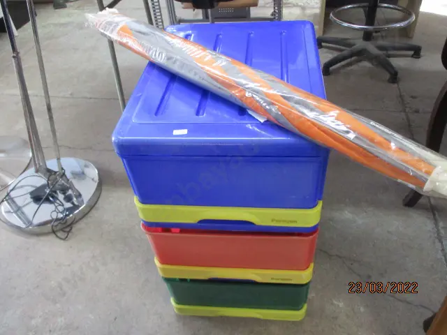 Plastic Drawers and Umbrella Image 1++