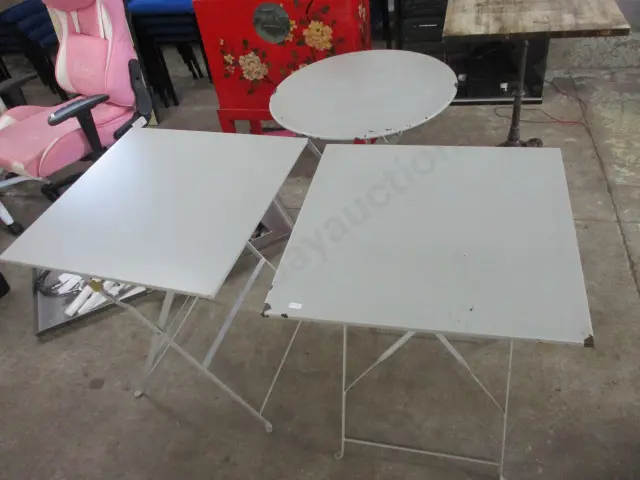3 Metal Tables Image 1++