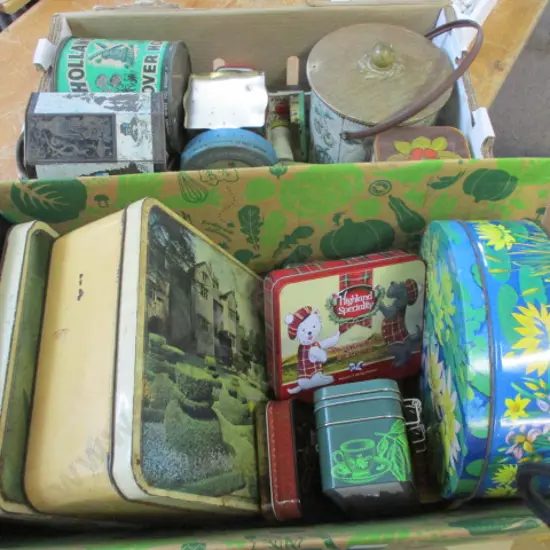 2 Boxes Tins