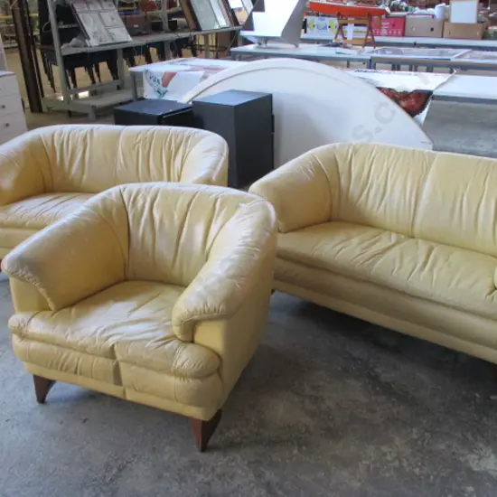 3 Piece Leather Suite