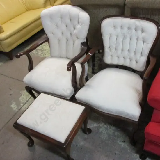 2 Chairs and Stool