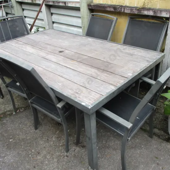 Garden Table and 6 Chairs