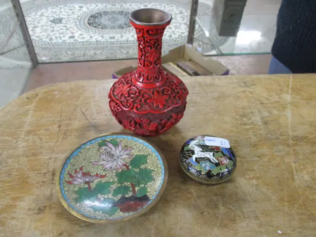 Cinnebar & Cloisonne Image 1++