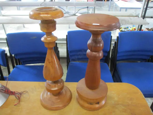 2 Wooden Stands Image 1++