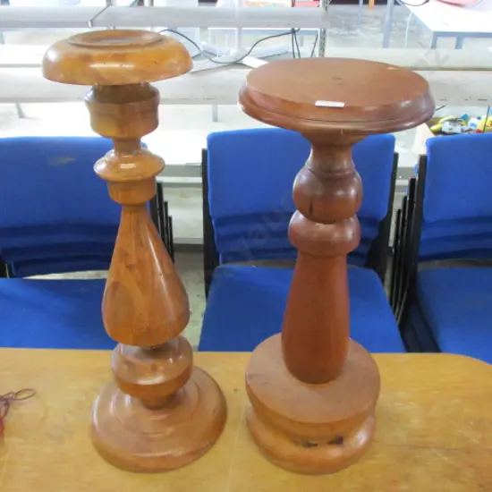 2 Wooden Stands
