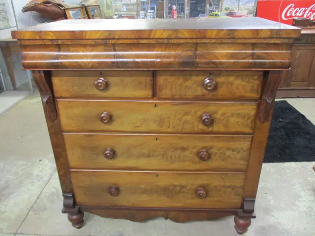 Antique Walnut Scotch Chest Image 1++