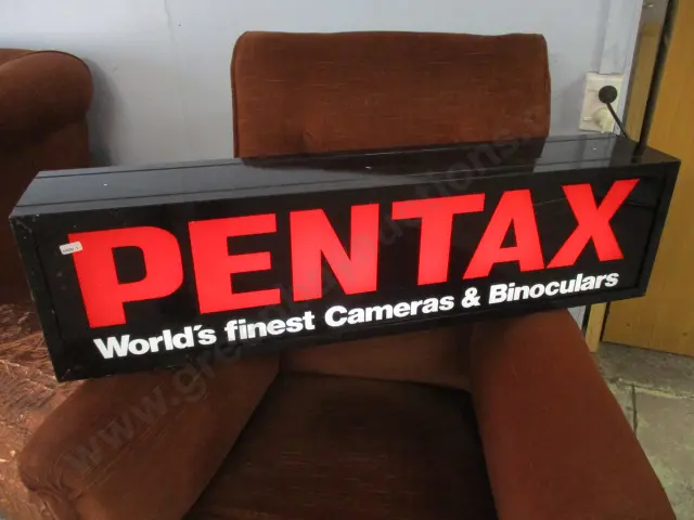 Illuminated Pentax Sign Image 1++