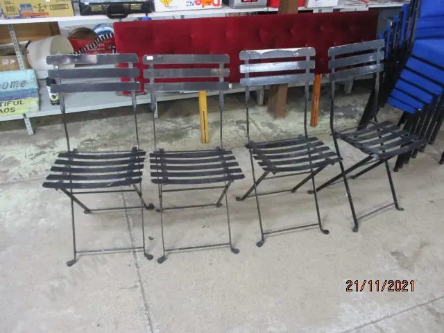  Folding Steel Patio Chairs Image 1++