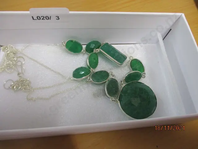 2 Emerald Necklaces Image 1++