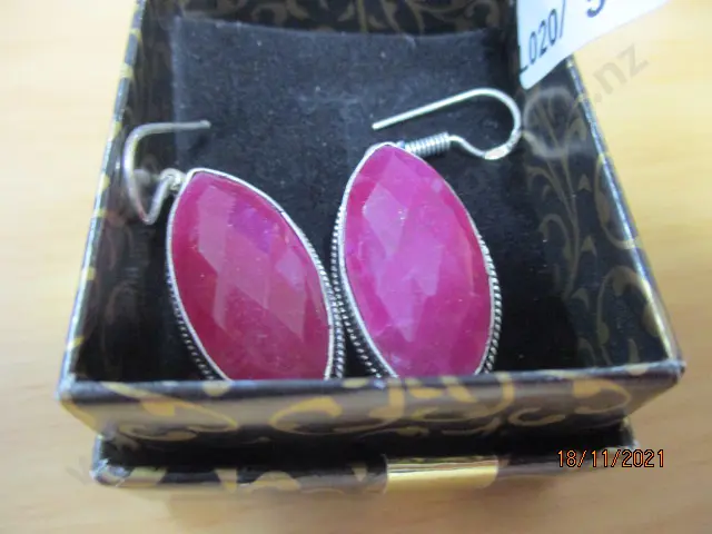 Ruby Earrings Image 1++