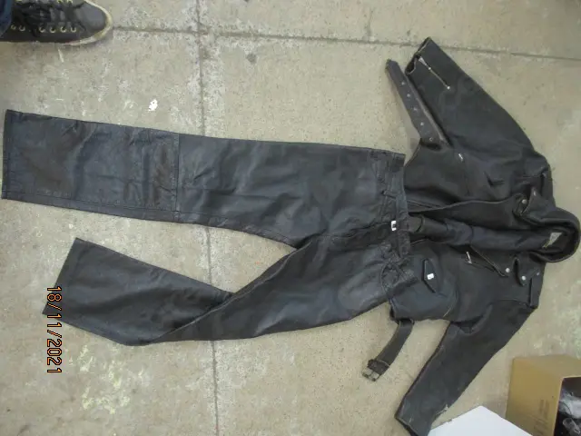 leather Jacket and Pants Image 1++